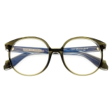 Cutler & Gross - 1395 Round Optical Glasses - Small - Olive - Luxury - Cutler & Gross Eyewear