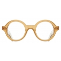 Cutler & Gross - 1396 Round Optical Glasses - Bi-Layer Butterscotch - Luxury - Cutler & Gross Eyewear