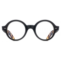 Cutler & Gross - 1396 Round Optical Glasses - Black on Camo - Luxury - Cutler & Gross Eyewear