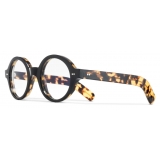 Cutler & Gross - 1396 Round Optical Glasses - Black on Camo - Luxury - Cutler & Gross Eyewear