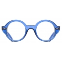 Cutler & Gross - 1396 Round Optical Glasses - Prussian Blue - Luxury - Cutler & Gross Eyewear