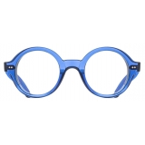Cutler & Gross - 1396 Round Optical Glasses - Prussian Blue - Luxury - Cutler & Gross Eyewear