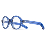 Cutler & Gross - 1396 Round Optical Glasses - Prussian Blue - Luxury - Cutler & Gross Eyewear