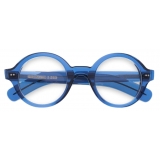 Cutler & Gross - 1396 Round Optical Glasses - Prussian Blue - Luxury - Cutler & Gross Eyewear