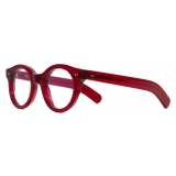 Cutler & Gross - 1390 Round Optical Glasses - Lipstick Red - Luxury - Cutler & Gross Eyewear