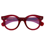 Cutler & Gross - 1390 Round Optical Glasses - Lipstick Red - Luxury - Cutler & Gross Eyewear