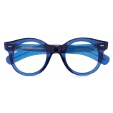 Cutler & Gross - 1390 Round Optical Glasses - Prussian Blue - Luxury - Cutler & Gross Eyewear