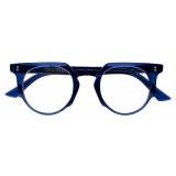 Cutler & Gross - 1383 Round Optical Glasses - Prussian Blue - Luxury - Cutler & Gross Eyewear