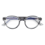 Cutler & Gross - 1384 Round Optical Glasses - Smoke Quartz - Luxury - Cutler & Gross Eyewear