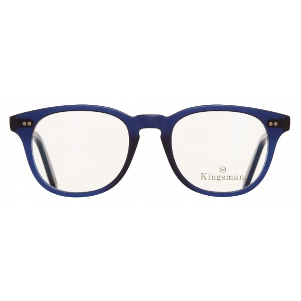 Cutler & Gross - 0932 Kingsman Round Optical Glasses - Matt Classic Navy Blue - Luxury - Cutler & Gross Eyewear