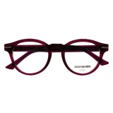 Cutler & Gross - 1338 Round Optical Glasses - Bordeaux Red - Luxury - Cutler & Gross Eyewear