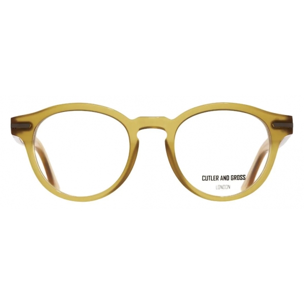 Cutler & Gross - 1338 Round Optical Glasses - Honey - Luxury - Cutler & Gross Eyewear