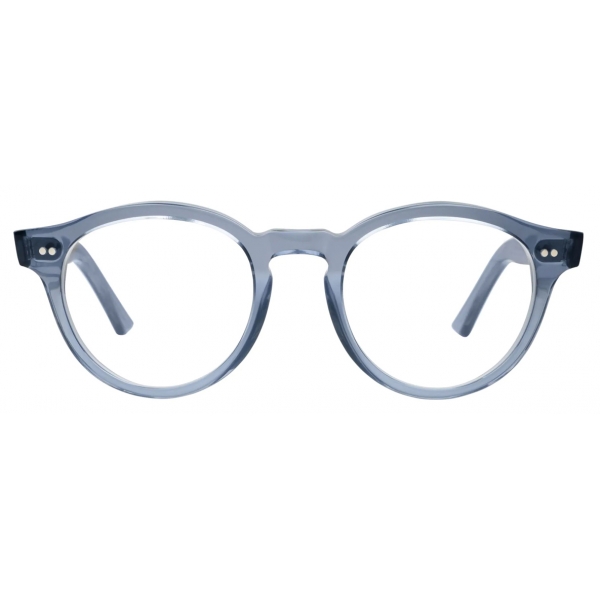 Cutler & Gross - 1378 Blue Light Filter Round Optical Glasses - Brooklyn Blue - Luxury - Cutler & Gross Eyewear