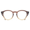 Cutler & Gross - 1378 Blue Light Filter Round Optical Glasses - Fireburst Grad - Luxury - Cutler & Gross Eyewear