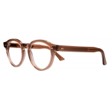 Cutler & Gross - 1378 Blue Light Filter Round Optical Glasses - Rhubarb - Luxury - Cutler & Gross Eyewear