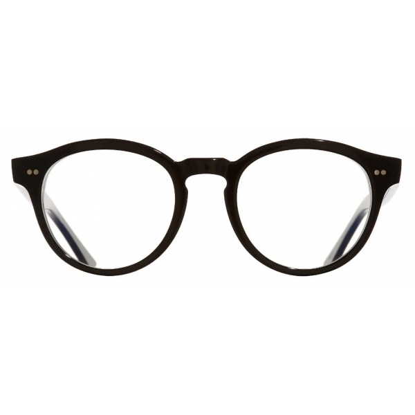 Cutler & Gross - 1378 Blue Light Filter Round Optical Glasses - Blue on Black - Luxury - Cutler & Gross Eyewear