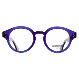 Cutler & Gross - 1291V2 Round Optical Glasses - Large - Ultraviolet - Luxury - Cutler & Gross Eyewear