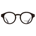 Cutler & Gross - 1291V2 Round Optical Glasses - Large - Black on Crystal - Luxury - Cutler & Gross Eyewear