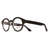 Cutler & Gross - 1291V2 Round Optical Glasses - Large - Black on Crystal - Luxury - Cutler & Gross Eyewear