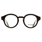 Cutler & Gross - 1291V2 Round Optical Glasses - Large - Black on Havana Horn - Luxury - Cutler & Gross Eyewear