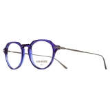 Cutler & Gross - 1302 Round Optical Glasses - Small - Ultraviolet - Luxury - Cutler & Gross Eyewear