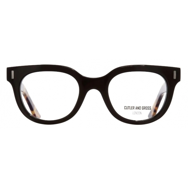 Cutler & Gross - 1304 Round Optical Glasses - Black on Camo - Luxury - Cutler & Gross Eyewear