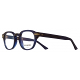 Cutler & Gross - 1356 Round Optical Glasses - Midnight Rambler Blue - Luxury - Cutler & Gross Eyewear