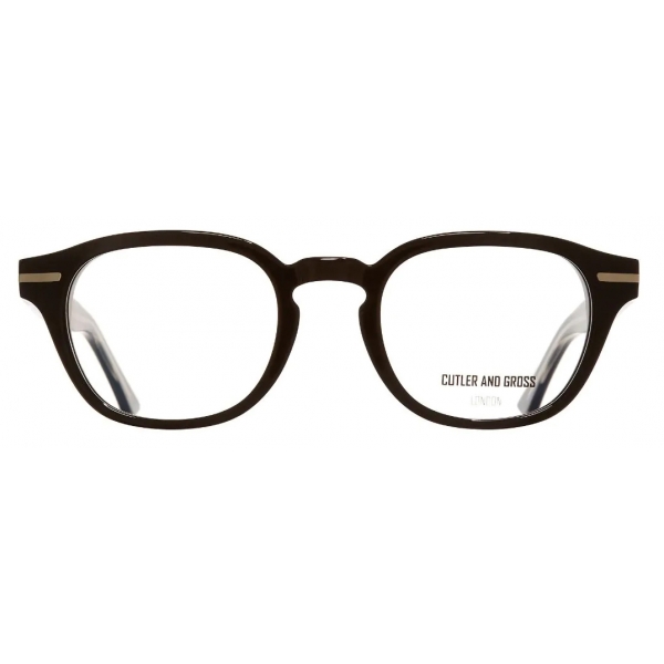 Cutler & Gross - 1356 Round Optical Glasses - Black Taxi - Luxury - Cutler & Gross Eyewear