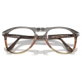 Persol - PO9714VM - Opal Brown Embedding - Optical Glasses - Persol Eyewear