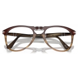 Persol - PO9714VM - Striato Marrone - Occhiali da Vista - Persol Eyewear