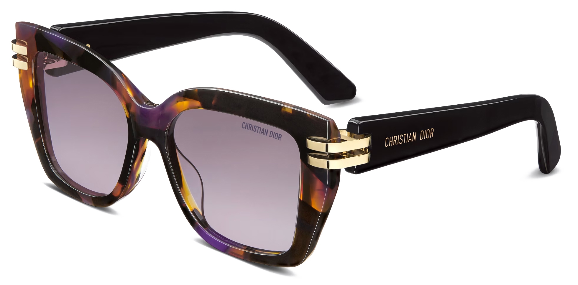 サングラス Dior Cdior S1I Sunglasses Dior - Sunglasses - CDior S1I - Black Purple Yellow - Dior