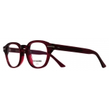 Cutler & Gross - 1356 Round Optical Glasses - Bordeaux Red - Luxury - Cutler & Gross Eyewear