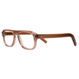 Cutler & Gross - 0822 Aviator Optical Glasses - Rhubarb - Luxury - Cutler & Gross Eyewear