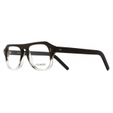 Cutler & Gross - 0822V2 Aviator Optical Glasses - Black to Clear Fade - Luxury - Cutler & Gross Eyewear
