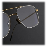 Cutler & Gross - 0003 Aviator Optical Glasses - Yellow Gold 24K + Rhodium 18K - Luxury - Cutler & Gross Eyewear