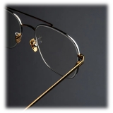 Cutler & Gross - 0003 Aviator Optical Glasses - Yellow Gold 24K + Rhodium 18K - Luxury - Cutler & Gross Eyewear