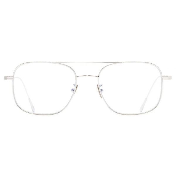 Cutler & Gross - 0003 Aviator Optical Glasses - White Gold Rhodium 18K - Luxury - Cutler & Gross Eyewear