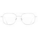 Cutler & Gross - 0003 Aviator Optical Glasses - White Gold Rhodium 18K - Luxury - Cutler & Gross Eyewear