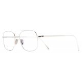 Cutler & Gross - 0003 Aviator Optical Glasses - White Gold Rhodium 18K - Luxury - Cutler & Gross Eyewear