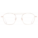 Cutler & Gross - 0004 Aviator Optical Glasses - Rose Gold - Luxury - Cutler & Gross Eyewear