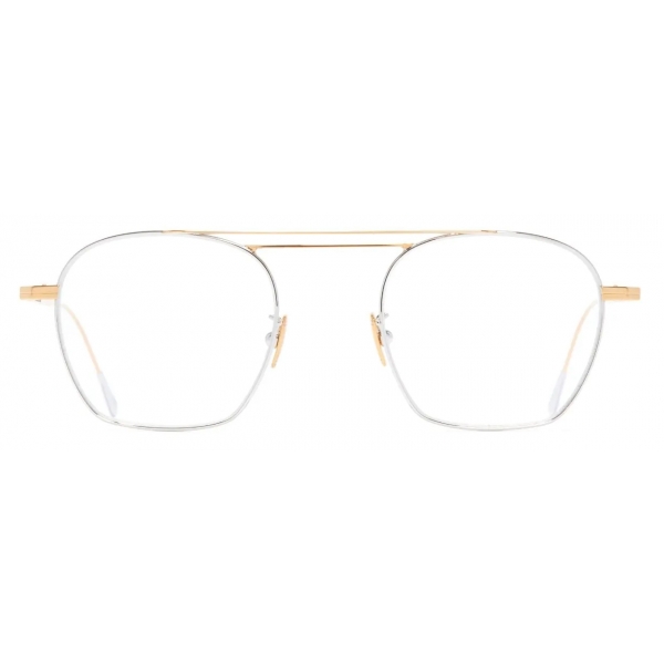 Cutler & Gross - 0004 Aviator Optical Glasses - Yellow Gold 24K + Rhodium 18K - Luxury - Cutler & Gross Eyewear
