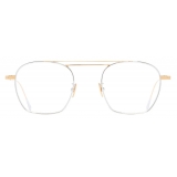Cutler & Gross - 0004 Aviator Optical Glasses - Yellow Gold 24K + Rhodium 18K - Luxury - Cutler & Gross Eyewear