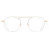 Cutler & Gross - 0004 Aviator Optical Glasses - Yellow Gold 24K + Rhodium 18K - Luxury - Cutler & Gross Eyewear