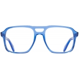 Cutler & Gross - 1394 Aviator Optical Glasses - Blue Crystal - Luxury - Cutler & Gross Eyewear