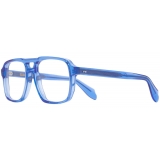 Cutler & Gross - 1394 Aviator Optical Glasses - Blue Crystal - Luxury - Cutler & Gross Eyewear