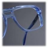 Cutler & Gross - 1394 Aviator Optical Glasses - Blue Crystal - Luxury - Cutler & Gross Eyewear