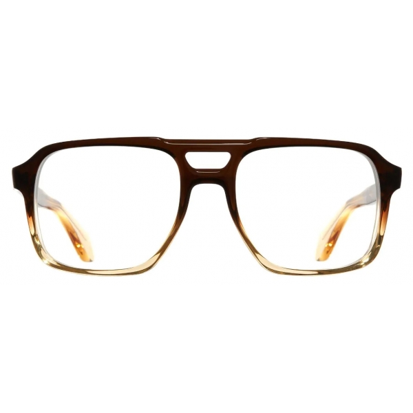 Cutler & Gross - 1394 Aviator Optical Glasses - Honeyburst Fade - Luxury - Cutler & Gross Eyewear