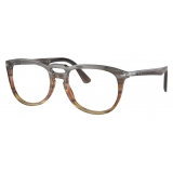 Persol - PO3278V - Striped Grey Gradient Brown - Optical Glasses - Persol Eyewear