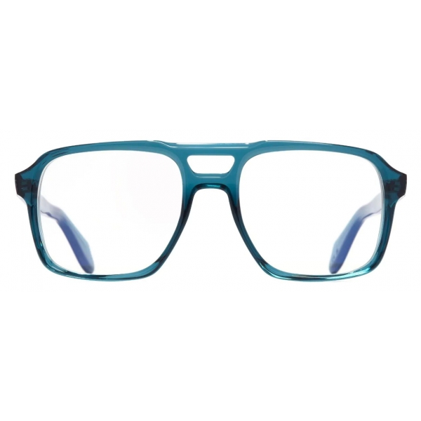 Cutler & Gross - 1394 Aviator Optical Glasses - Tribeca Teal - Luxury - Cutler & Gross Eyewear