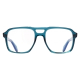 Cutler & Gross - 1394 Aviator Optical Glasses - Tribeca Teal - Luxury - Cutler & Gross Eyewear